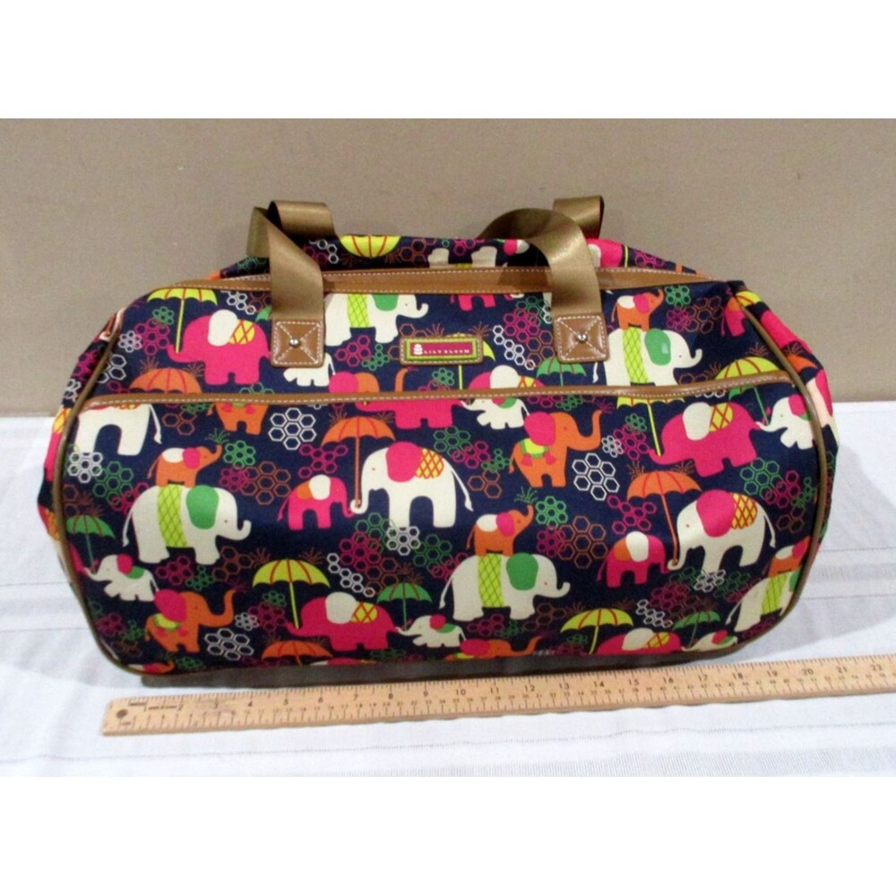 Lily Bloom Elephant Rain Duffle Wheeled Carry On 20" Bag Travel MSRP 165.00